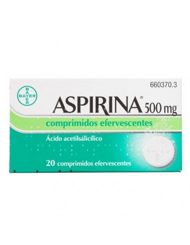 ASPIRINA 500 MG 20 COMPRIMIDOS...