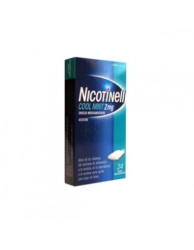 NICOTINELL COOL MINT 2 MG 24 CHICLES...