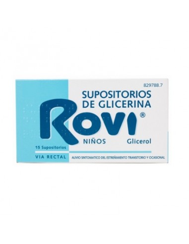 SUPOSITORIOS DE GLICERINA ROVI NIÑOS...